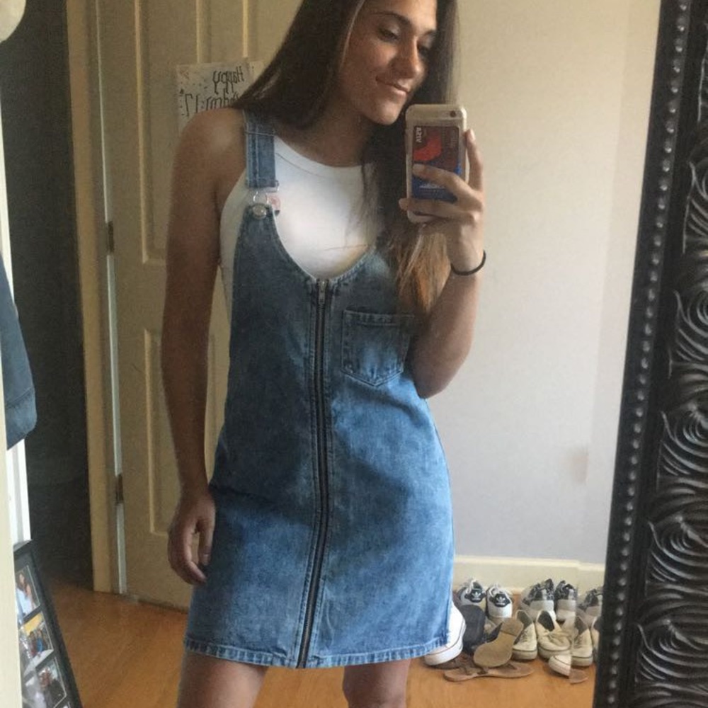 Pacsun Denim Overall Dress